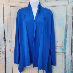 Lafayette 148 Royal Blue Open Cardigan